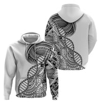 Samoan DNA Art Tattoo Hoodie Polynesian Pattern White Color LT03 - Polynesian Pride