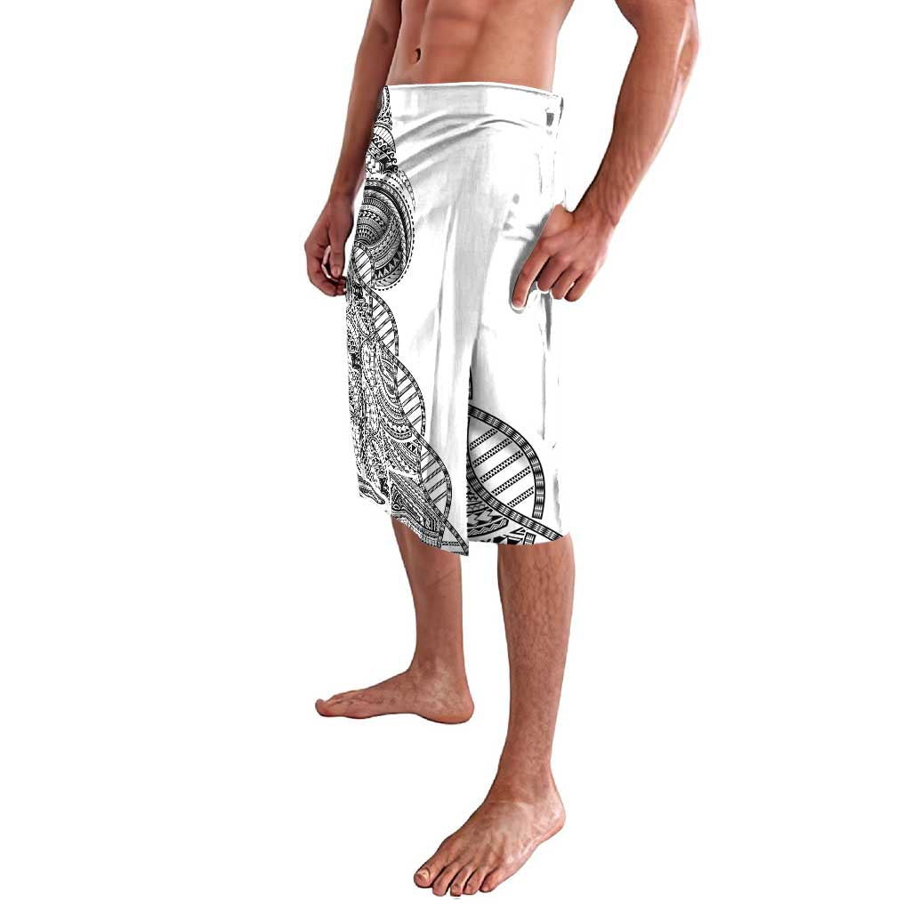 Samoan DNA Art Tattoo Lavalava Polynesian Pattern White Color LT03 - Polynesian Pride