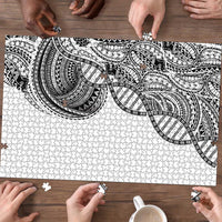 Samoan DNA Art Tattoo Puzzle Polynesian Pattern White Color LT03 - Polynesian Pride