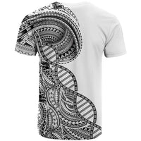 Samoan DNA Art Tattoo T Shirt Polynesian Pattern White Color LT03 - Polynesian Pride