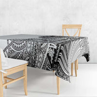 Samoan DNA Art Tattoo Tablecloth Polynesian Pattern White Color LT03 - Polynesian Pride