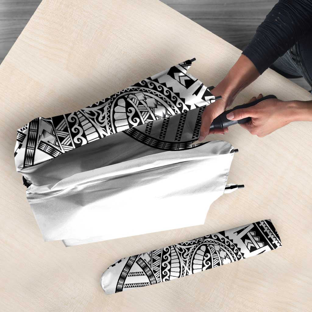 Samoan DNA Art Tattoo Umbrella Polynesian Pattern White Color LT03 - Polynesian Pride