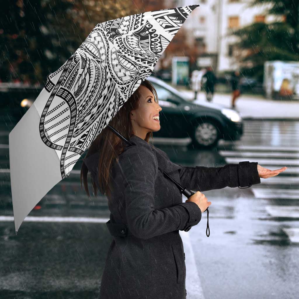 Samoan DNA Art Tattoo Umbrella Polynesian Pattern White Color LT03 - Polynesian Pride