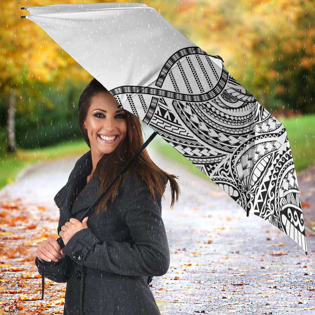 Samoan DNA Art Tattoo Umbrella Polynesian Pattern White Color LT03 - Polynesian Pride