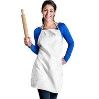 Samoan DNA Art Tattoo Apron Polynesian Pattern All White LT03 - Polynesian Pride