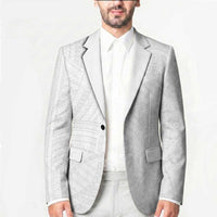 Samoan DNA Art Tattoo Blazer Polynesian Pattern All White LT03 - Polynesian Pride