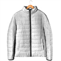 Samoan DNA Art Tattoo Padded Jacket Polynesian Pattern All White LT03 - Polynesian Pride