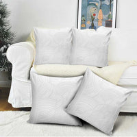 Samoan DNA Art Tattoo Pillow Cover Polynesian Pattern All White LT03 - Polynesian Pride