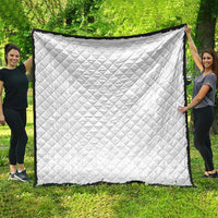 Samoan DNA Art Tattoo Quilt Polynesian Pattern All White LT03 - Polynesian Pride