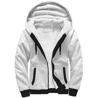 Samoan DNA Art Tattoo Sherpa Hoodie Polynesian Pattern All White LT03 Unisex White - Polynesian Pride