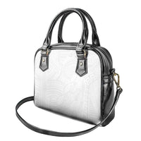 Samoan DNA Art Tattoo Shoulder Handbag Polynesian Pattern All White LT03 - Polynesian Pride