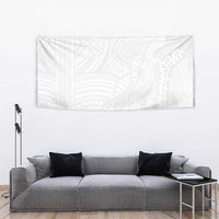 Samoan DNA Art Tattoo Tapestry Polynesian Pattern All White LT03 - Polynesian Pride