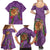 Hawaii Pikake and Maile Lei Family Matching Summer Maxi Dress and Hawaiian Shirt Honu Polynesian Pattern Pink Color