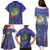 Hawaii Pikake and Maile Lei Family Matching Puletasi and Hawaiian Shirt Honu Polynesian Pattern Purple Color