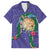 Hawaii Pikake and Maile Lei Hawaiian Shirt Honu Polynesian Pattern Purple Color