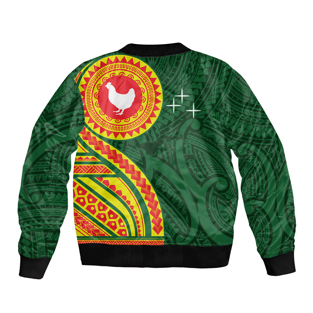 Manu'a Cession Day Bomber Jacket Polynesian Pattern LT03 - Polynesian Pride