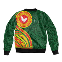 Manu'a Cession Day Bomber Jacket Polynesian Pattern LT03 - Polynesian Pride