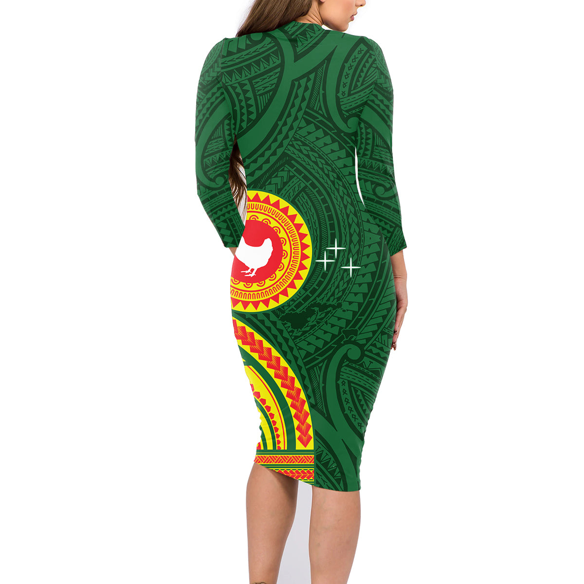 Manu'a Cession Day Family Matching Long Sleeve Bodycon Dress and Hawaiian Shirt Polynesian Pattern LT03 - Polynesian Pride