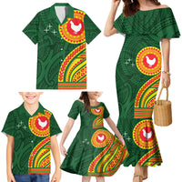 Manu'a Cession Day Family Matching Mermaid Dress and Hawaiian Shirt Polynesian Pattern LT03 - Polynesian Pride