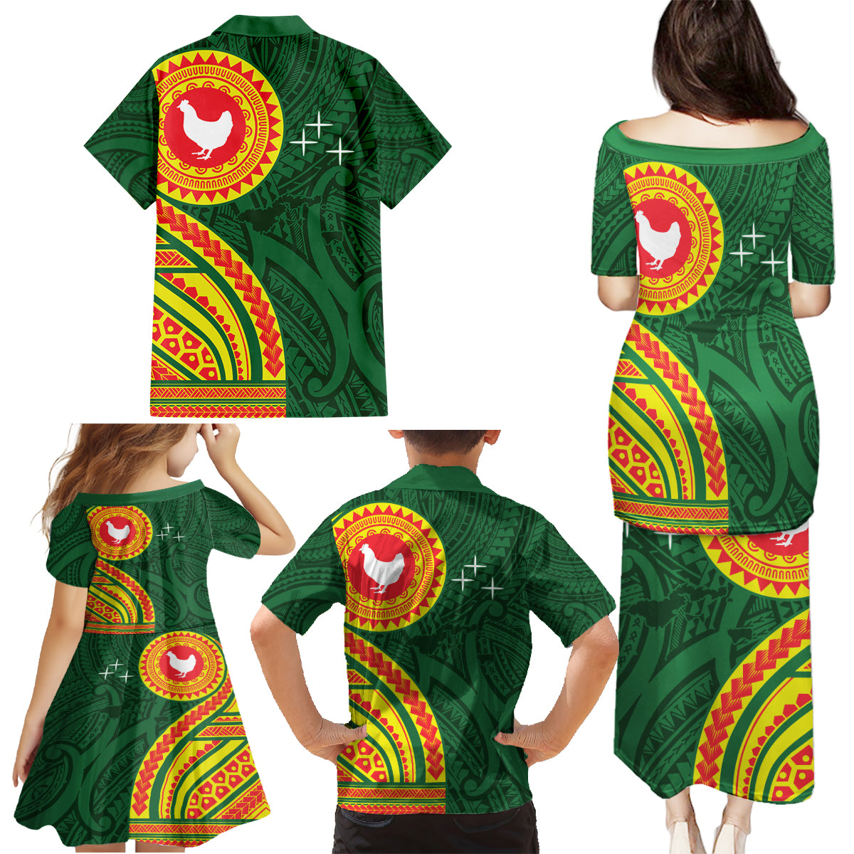 Manu'a Cession Day Family Matching Puletasi and Hawaiian Shirt Polynesian Pattern LT03 - Polynesian Pride