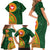 Manu'a Cession Day Family Matching Short Sleeve Bodycon Dress and Hawaiian Shirt Polynesian Pattern