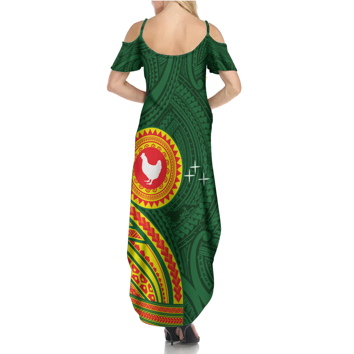 Manu'a Cession Day Family Matching Summer Maxi Dress and Hawaiian Shirt Polynesian Pattern LT03 - Polynesian Pride