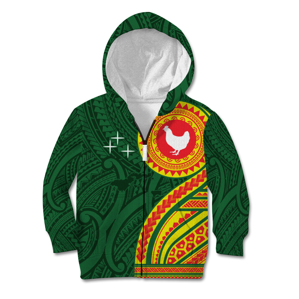 Manu'a Cession Day Kid Hoodie Polynesian Pattern