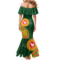 Manu'a Cession Day Mermaid Dress Polynesian Pattern