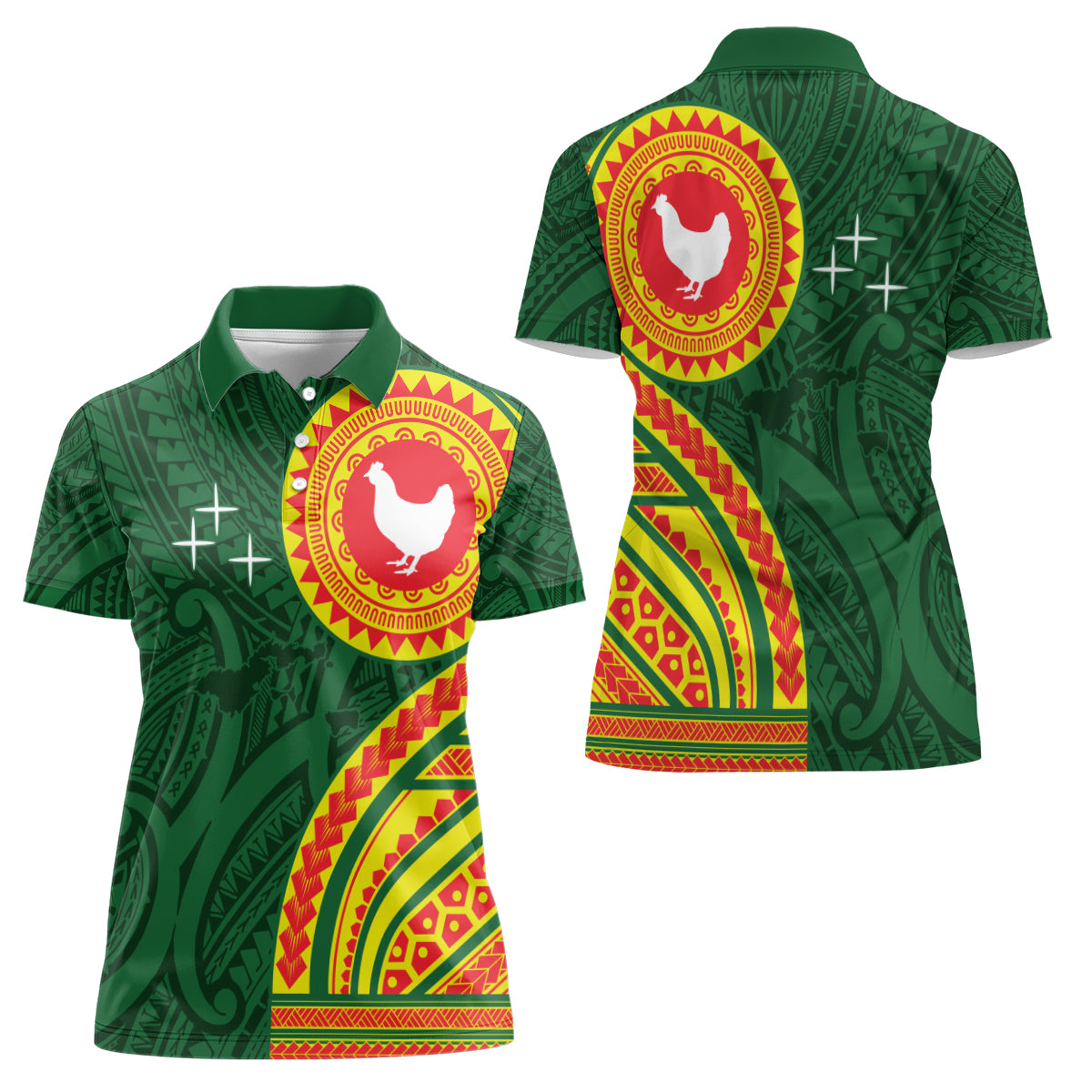Manu'a Cession Day Women Polo Shirt Polynesian Pattern LT03 - Polynesian Pride