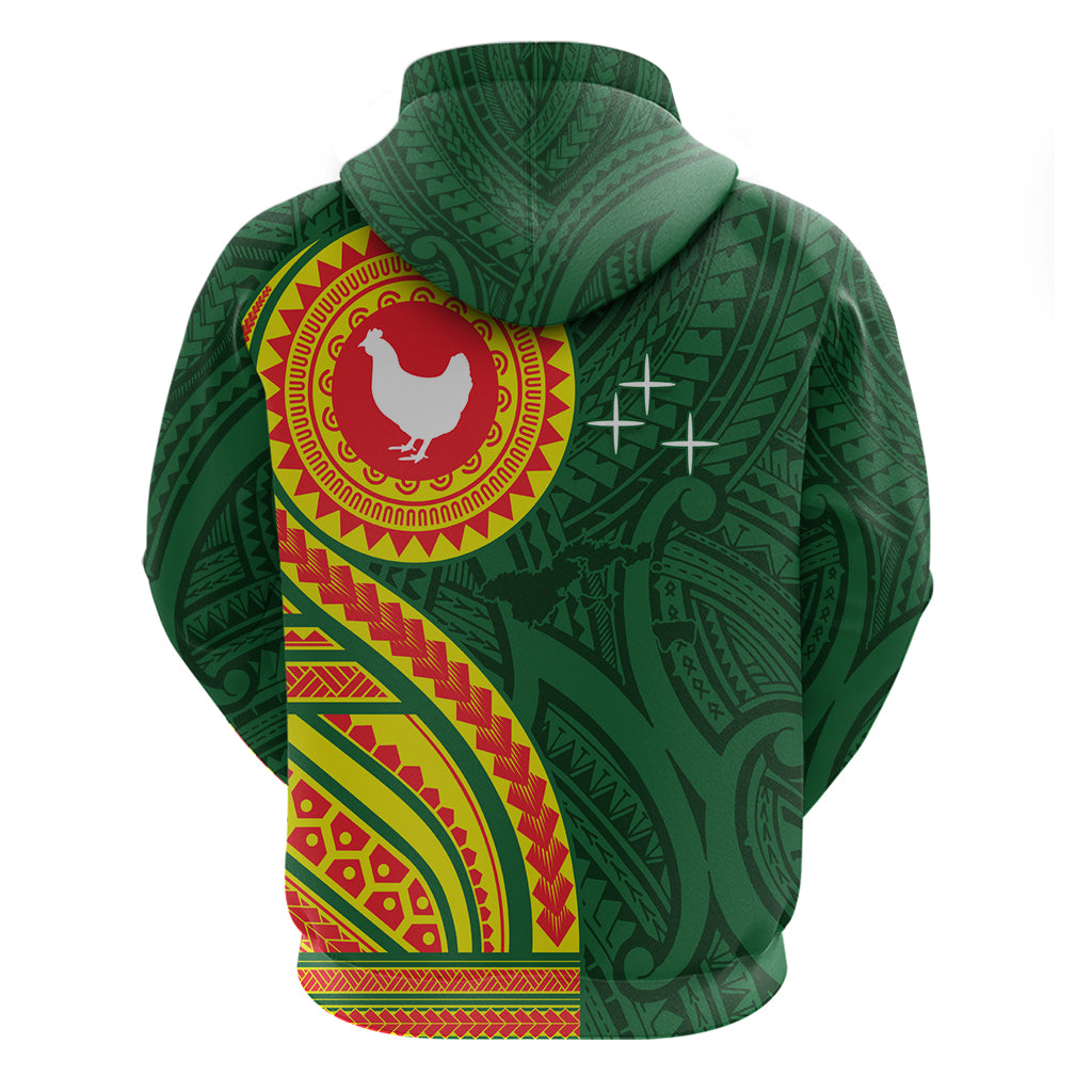 Manu'a Cession Day Zip Hoodie Polynesian Pattern