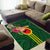 Manu'a Cession Day 120th Anniversary Area Rug Polynesian Pattern and Hibiscus Flower