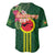 Manu'a Cession Day 120th Anniversary Baseball Jersey Polynesian Pattern and Hibiscus Flower