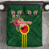 Manu'a Cession Day 120th Anniversary Bedding Set Polynesian Pattern and Hibiscus Flower LT03 Green - Polynesian Pride