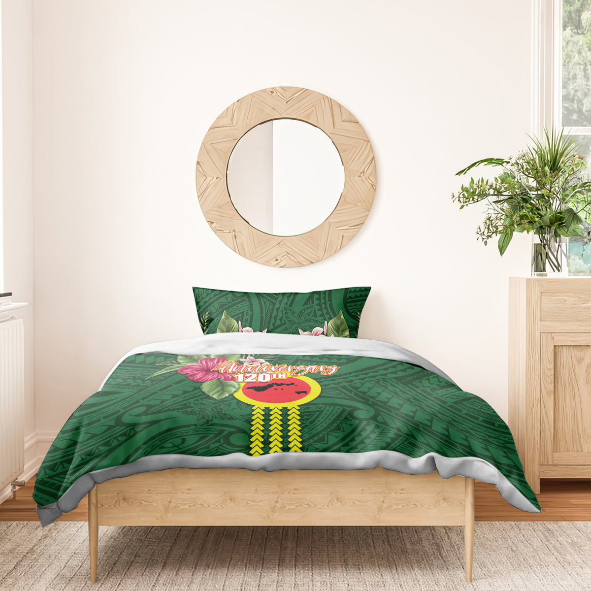 Manu'a Cession Day 120th Anniversary Bedding Set Polynesian Pattern and Hibiscus Flower LT03 - Polynesian Pride