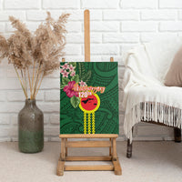 Manu'a Cession Day 120th Anniversary Canvas Wall Art Polynesian Pattern and Hibiscus Flower LT03 - Polynesian Pride