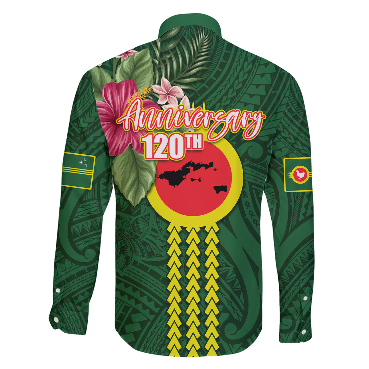 Manu'a Cession Day 120th Anniversary Family Matching Short Sleeve Bodycon Dress and Hawaiian Shirt Polynesian Pattern and Hibiscus Flower