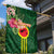 Manu'a Cession Day 120th Anniversary Garden Flag Polynesian Pattern and Hibiscus Flower