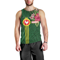 Manu'a Cession Day 120th Anniversary Men Tank Top Polynesian Pattern and Hibiscus Flower LT03 - Polynesian Pride