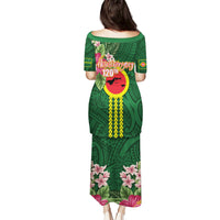 Manu'a Cession Day 120th Anniversary Puletasi Polynesian Pattern and Hibiscus Flower LT03 - Polynesian Pride