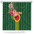 Manu'a Cession Day 120th Anniversary Shower Curtain Polynesian Pattern and Hibiscus Flower