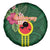 Manu'a Cession Day 120th Anniversary Spare Tire Cover Polynesian Pattern and Hibiscus Flower