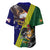 Manu'a Island and American Samoa Baseball Jersey Rooster and Eagle Mascot