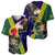 Manu'a Island and American Samoa Baseball Jersey Rooster and Eagle Mascot