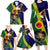 Manu'a Island and American Samoa Family Matching Long Sleeve Bodycon Dress and Hawaiian Shirt Rooster and Eagle Mascot