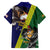 Manu'a Island and American Samoa Family Matching Long Sleeve Bodycon Dress and Hawaiian Shirt Rooster and Eagle Mascot