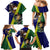 Manu'a Island and American Samoa Family Matching Mermaid Dress and Hawaiian Shirt Rooster and Eagle Mascot