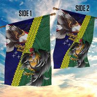 Manu'a Island and American Samoa Garden Flag Rooster and Eagle Mascot LT03 - Polynesian Pride