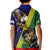 Manu'a Island and American Samoa Kid Polo Shirt Rooster and Eagle Mascot