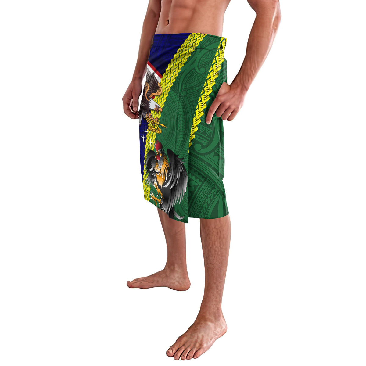 Manu'a Island and American Samoa Lavalava Rooster and Eagle Mascot LT03 - Polynesian Pride