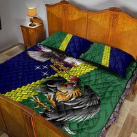Manu'a Island and American Samoa Quilt Bed Set Rooster and Eagle Mascot LT03 - Polynesian Pride